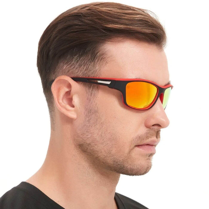 Polarisierte Herren Sportbrille für Autofahren; bietet klaren Sichtschutz, UV-Schutz und reduziert Blendung.