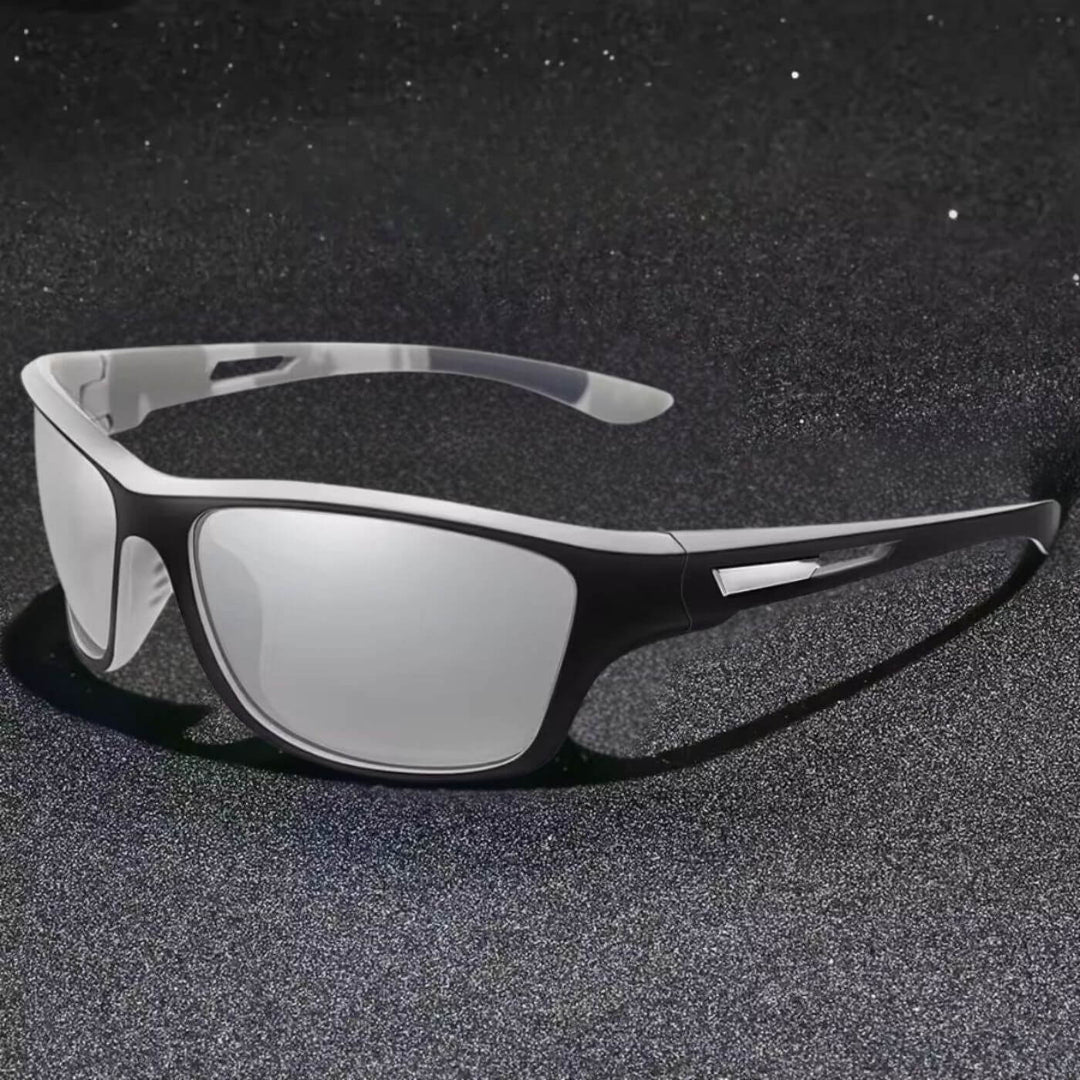 Ultimativer Schutz: Herren Outdoor Sportbrille mit UV-Schutz und polarisierten Gläsern für klare, sichere Sicht.