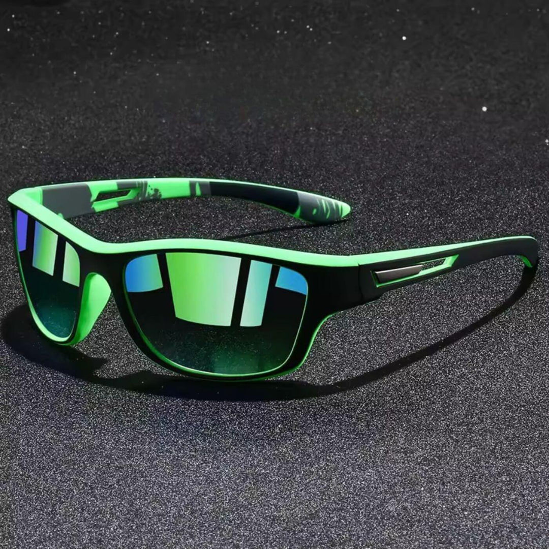 Vielseitige Herren Sportbrille für Outdoor, Wandern, Autofahren und Freizeit mit UV-Schutz & Polarisierung.