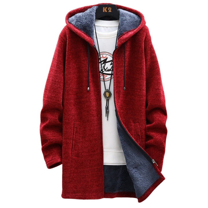 Rote Damen Kapuzenjacke, warm & stilvoll, ideal für Freizeit und Alltag. Bequemer Hoodie aus weichem Material.