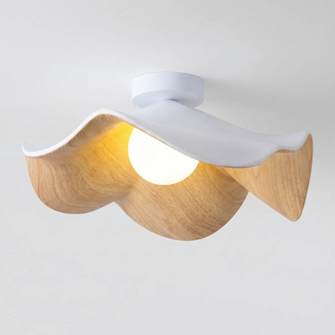 Stilvolle skulpturale Deckenleuchte Lotusblüte, perfekte Designlampe für Wohn- oder Schlafzimmer Inneneinrichtung.