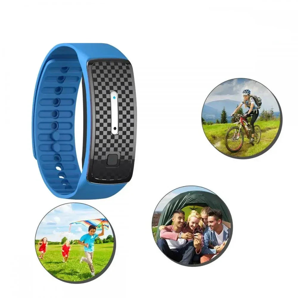 Kinderfreundliches Ultraschall-Armband zum Mückenschutz beim Camping, Reisen & Sport.