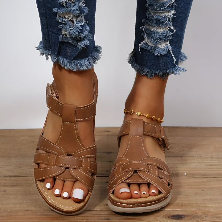 Stützende Damen Sommersandalen, modisch & orthopädisch, für unbeschwerte, bequeme Tage.
