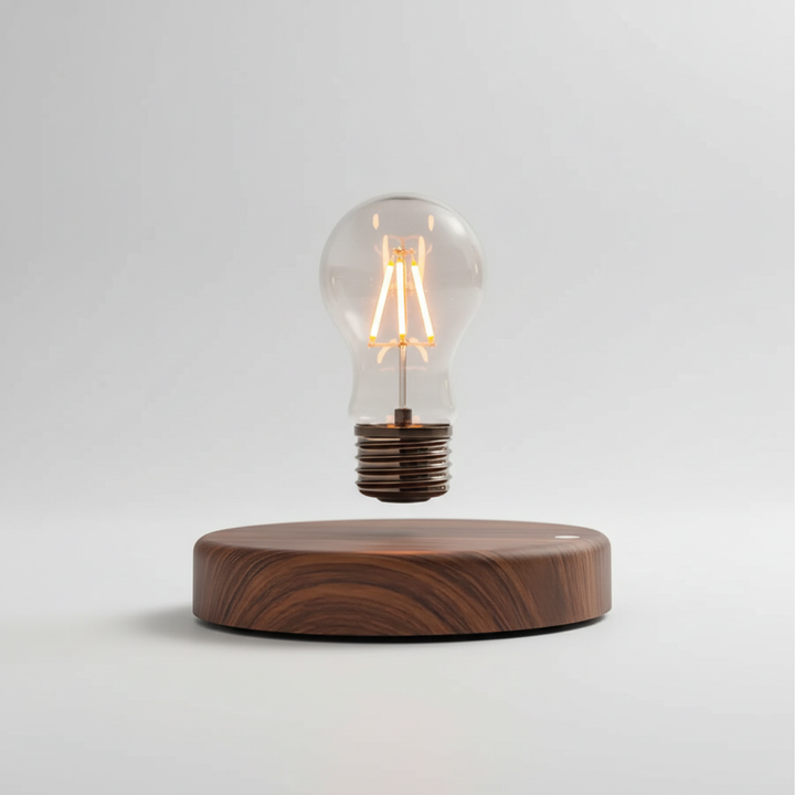 Magnetische Schwebelampe mit LED, ideal als Designlampe & Ambientebeleuchtung für innovative Wohnzimmer-Gestaltung.