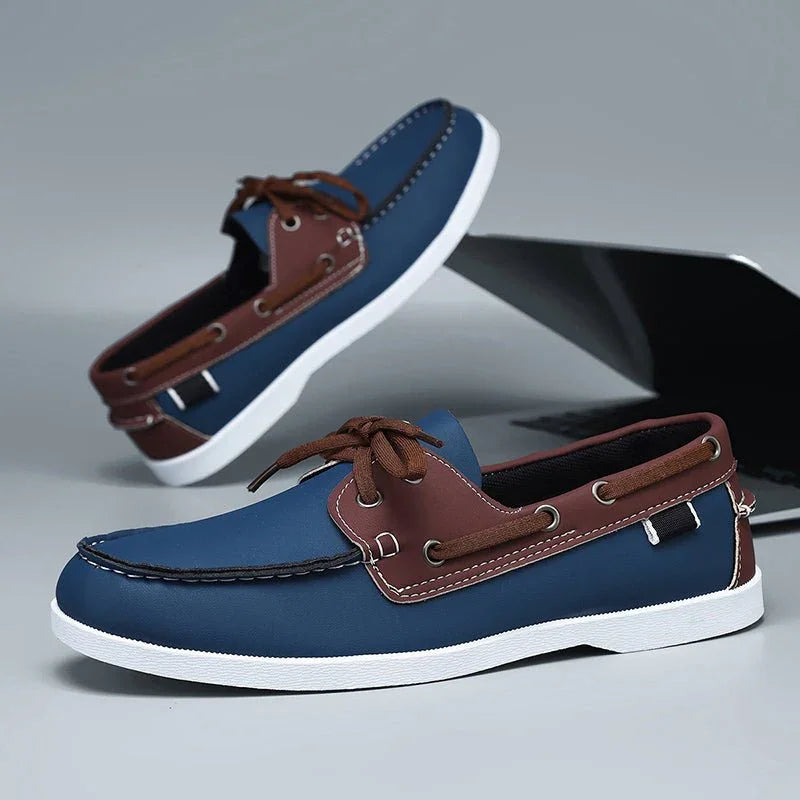 Slip-on Schuhe für Herren: ultra-leicht, mit weicher Komfortsohle & sportlicher Kontrastnaht.