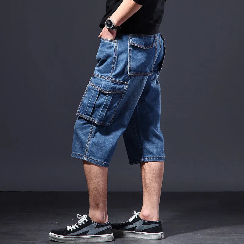 Bequeme Herren Relaxed Fit Cargo-Shorts, atmungsaktiv, perfekt für Freizeit und aktive Outdoor-Tage.
