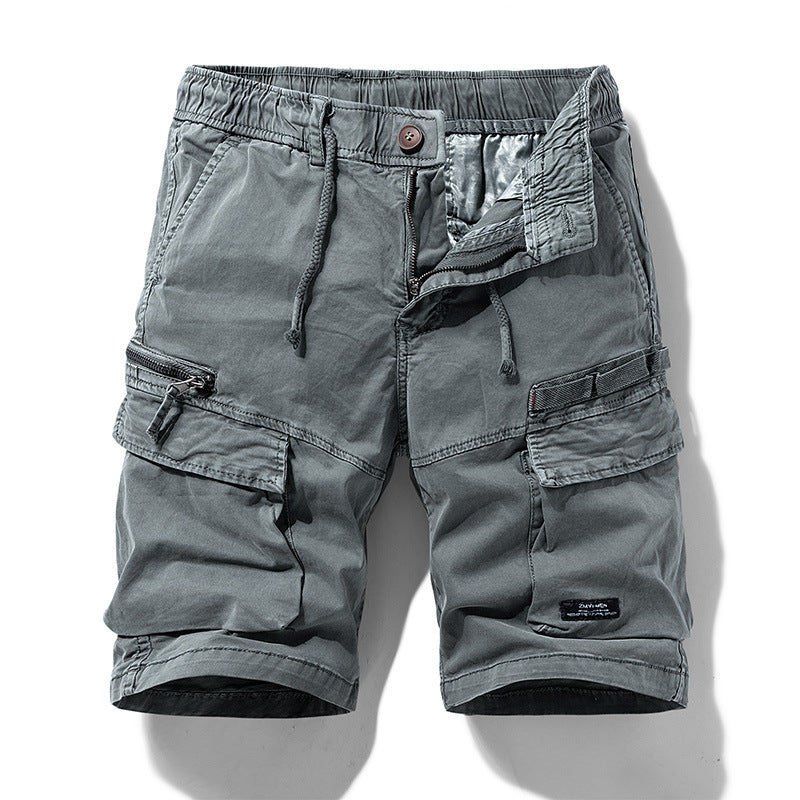 Robuste Herren Cargoshorts mit Multifunktionstaschen & Kordelzug. Perfekt für Outdoor-Aktivitäten & Freizeit.