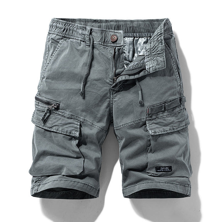 Robuste Herren Cargoshorts mit Multifunktionstaschen & Kordelzug. Perfekt für Outdoor-Aktivitäten & Freizeit.