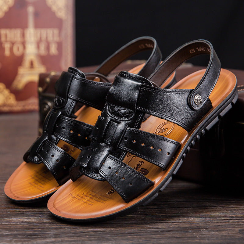 Stilvolle Herren Sandalen, atmungsaktiv & rutschfest. Bequeme Sommerschuhe für Strand, Alltag & Outdoor-Abenteuer.
