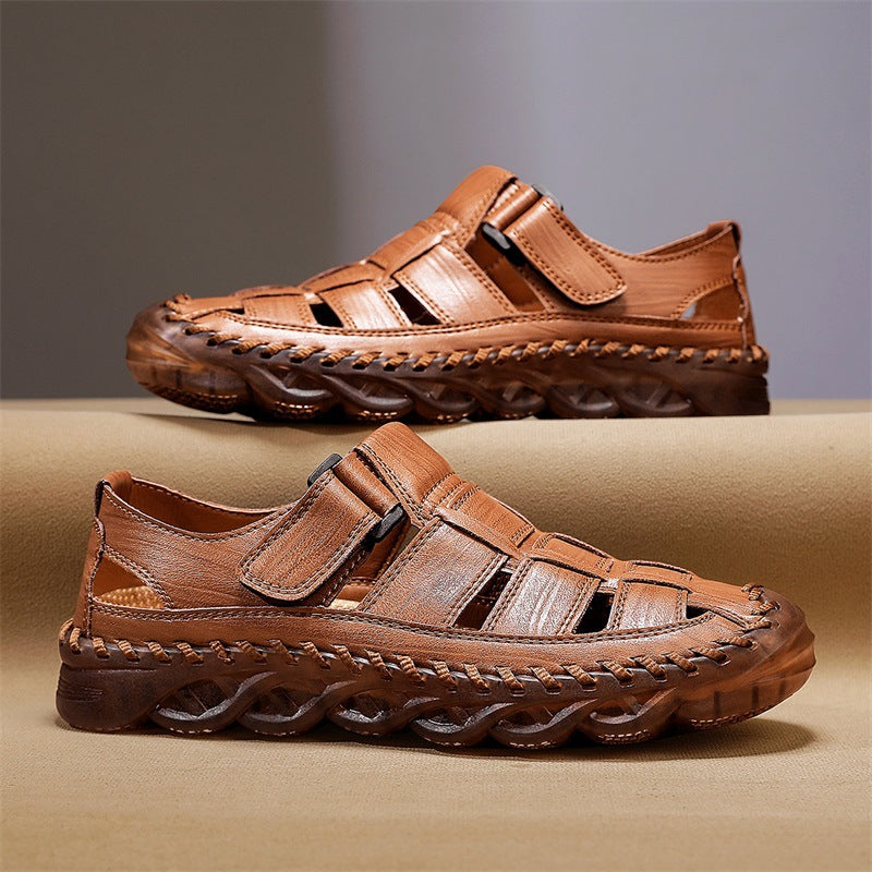 Robuste, rutschfeste Herren Sandalen für Outdoor, Wanderungen & Freizeit. Atmungsaktive Sommerschuhe.