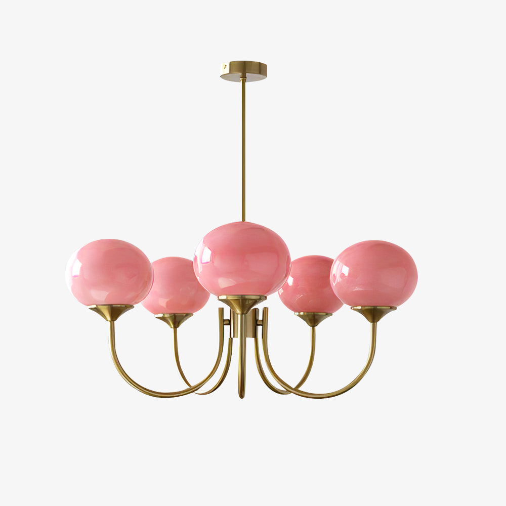 Eleganter LED Kronleuchter AuroraLux, vielseitige Design Deckenleuchte.