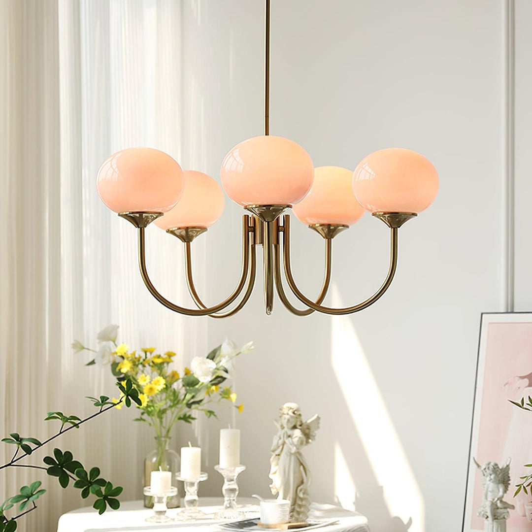 Eleganter LED Kronleuchter für Schlafzimmer, AuroraLux moderne Beleuchtung.