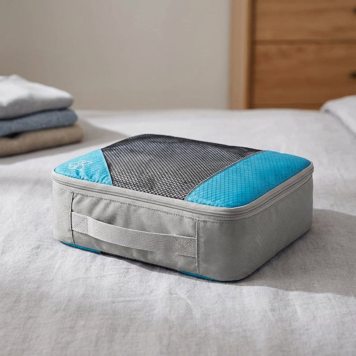 LiteCube Reise-Packwürfel Set in verschiedenen Größen für optimierte Kofferordnung und Reiseorganisation.