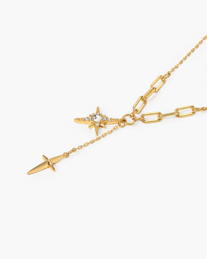 Hypoallergene Damen Halskette mit Stern-Anhänger. Wasserdicht & elegant, perfekt als Goldschmuck für Frauen.