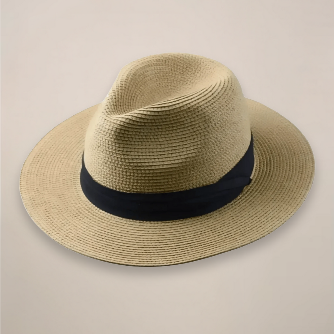 Eleganter handgemachter Herren Panama-Hut. Perfekter klassischer Sommerhut für Smart Casual Outfits & Sonnenschutz.