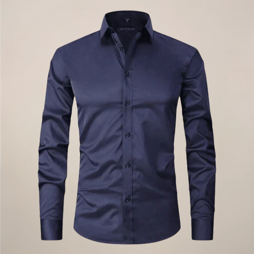 Glattes, knitterarmes Herren Langarmhemd, Regular Fit. Stets gepflegt und elegant für Business & besondere Anlässe.