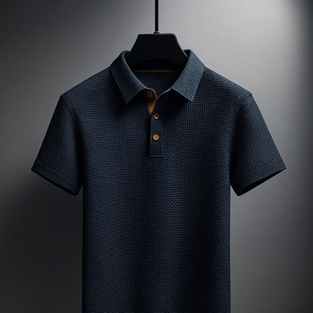 Herren-Poloshirt Kurzarm, Stretch-Fit für hohen Komfort. Modern, mit Reverskragen, ideal für Freizeit & Alltag.