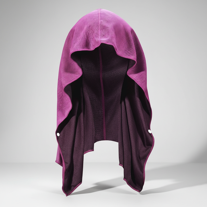 Atmungsaktives Mikrofaserhandtuch mit UV-Schutz. Schnelltrocknendes Kühlhandtuch ideal für Sommer, Hitze und Sport.