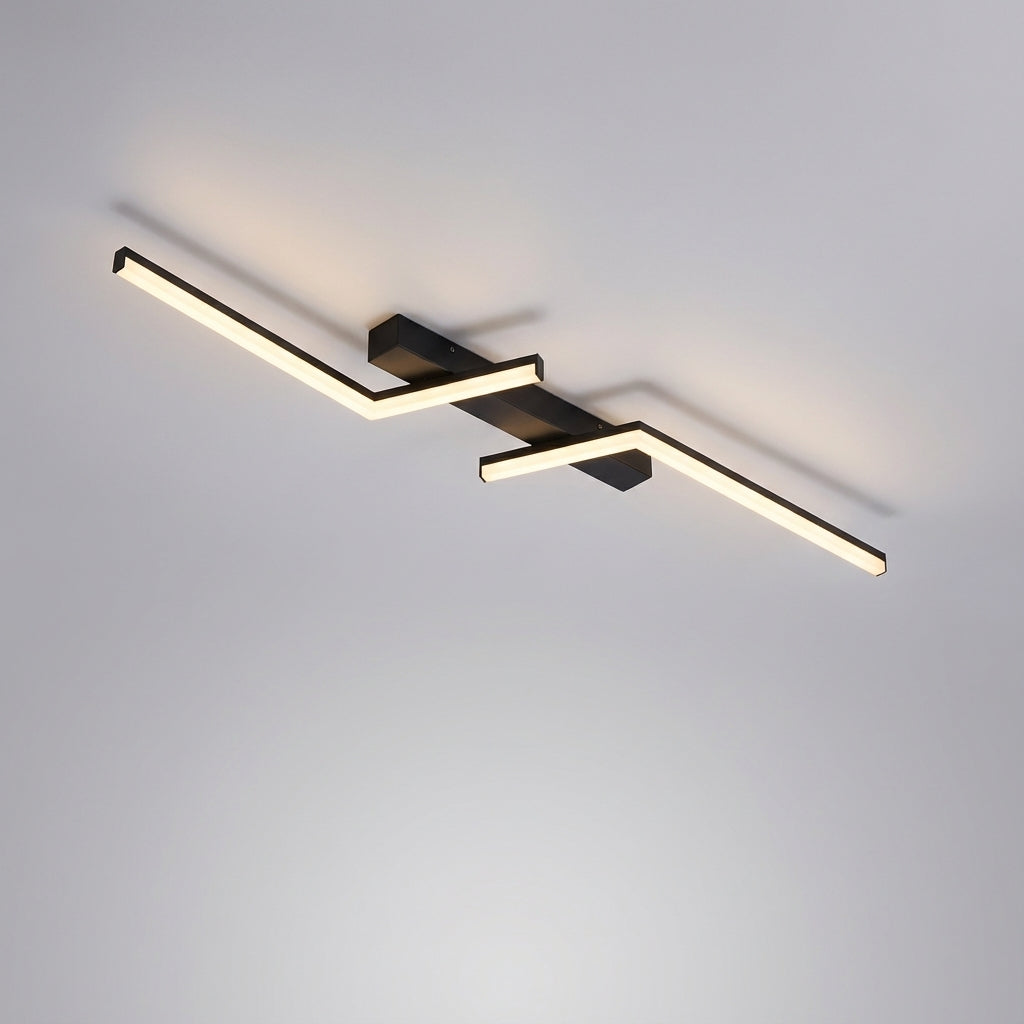 Moderne, lineare LED-Deckenlampe Aerolite, dimmbar und energieeffizient.