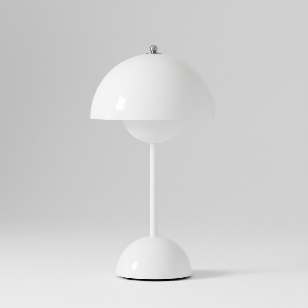 Vielseitige dimmbare LED-Tischlampe aus Metall, ideal für Ambientebeleuchtung oder als Akzentleuchte.