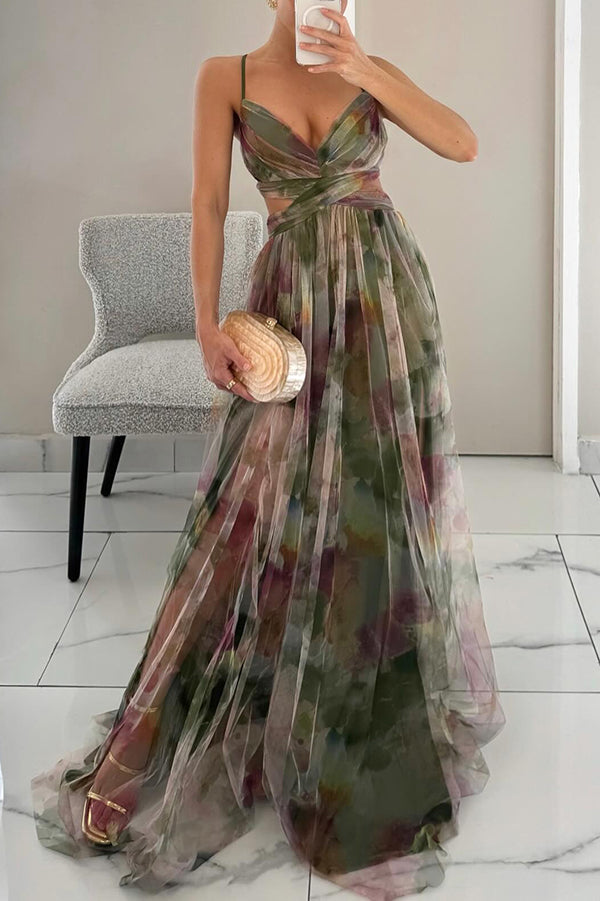 Gelbes, festliches Damen Partykleid. Elegantes Maxikleid für besondere Anlässe & Abendmode.