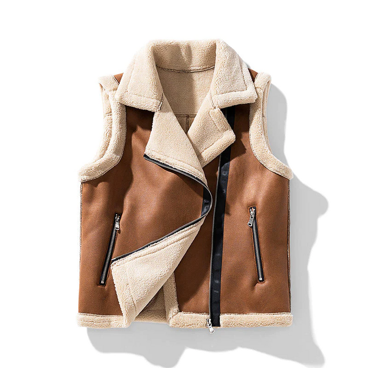 Elegante ärmellose Damenweste, wärmend für Herbst & Winter. Perfekt für Lagenlook & stilvolle Freizeitmode.
