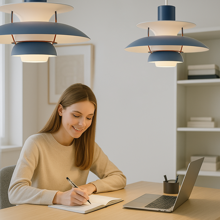 Runde LED Deckenleuchte, modernes, dimmbares Licht für Esszimmer und Flur.
