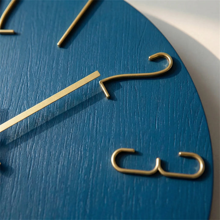 Runde Wanduhr als moderne Dekoration für Wohnzimmer oder Schlafzimmer, geräuschlos.