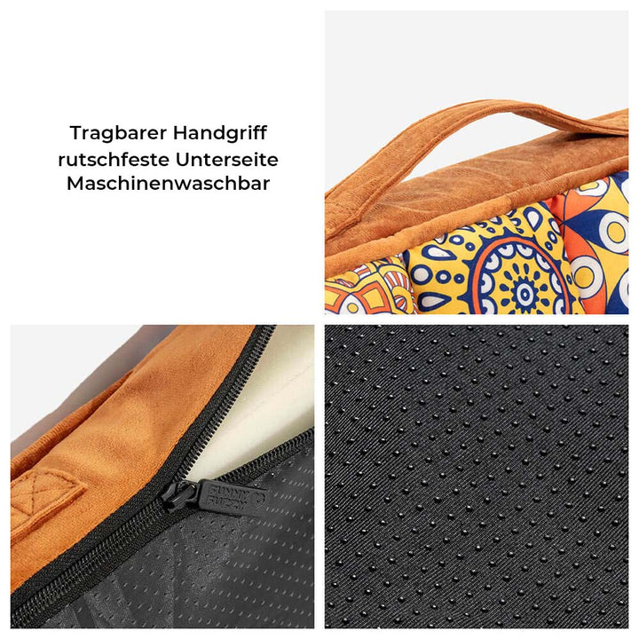 Hochwertiges Tierbett mit weichem Bezug, bequemer Liegeplatz für jeden Hund, ergonomisch geformt.