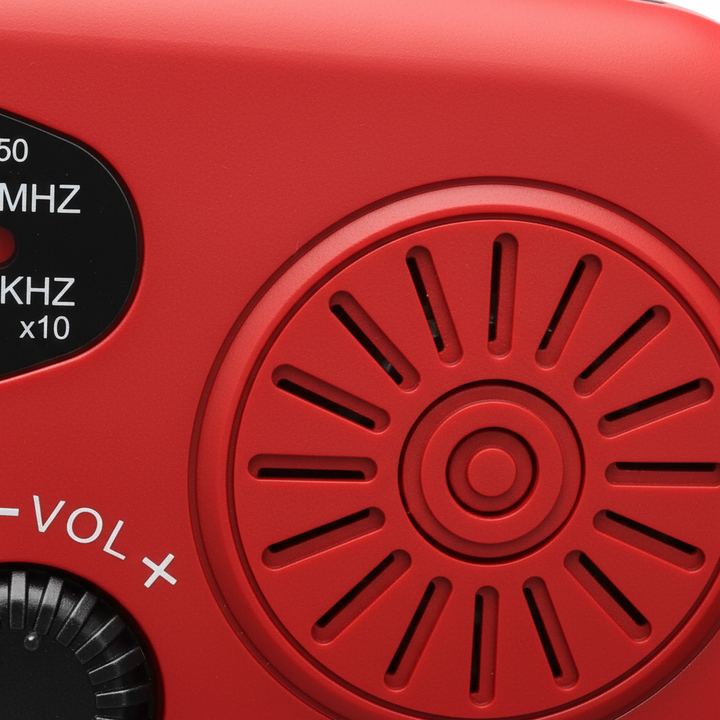 Spritzwassergeschütztes AM/FM Notfallradio SolarAid, ideal für Camping, Krisenvorsorge und Outdoor.