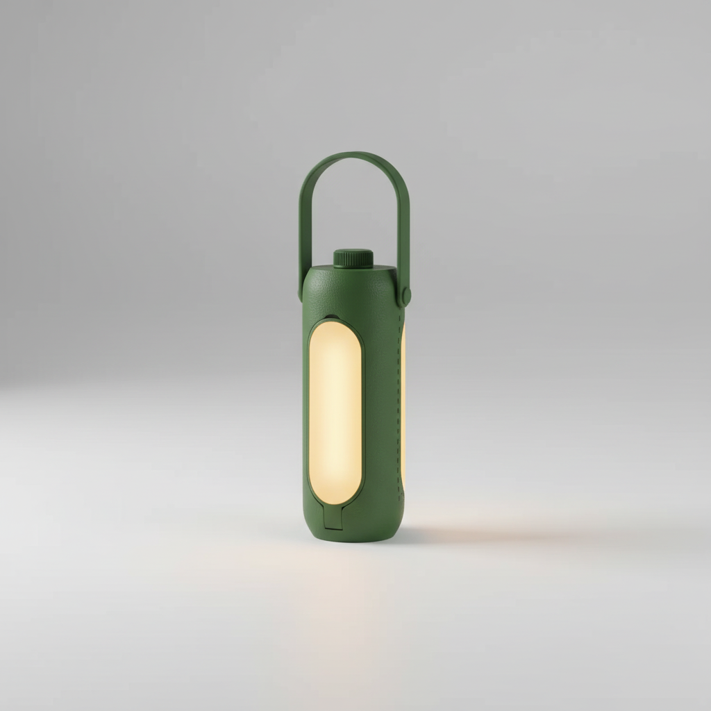 Multifunktions NightHalo Outdoorlampe, faltbares Design für einfache Portabilität, unverzichtbar beim Wandern.