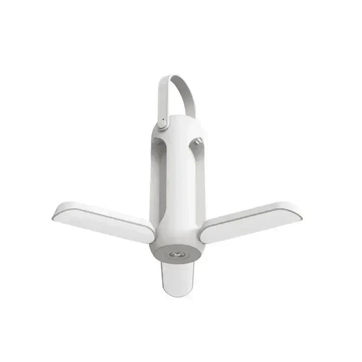 Kompakte NightHalo Faltlampe, LED-Campinglaterne mit Akku, perfekt als Notfalllampe & Reisebeleuchtung.