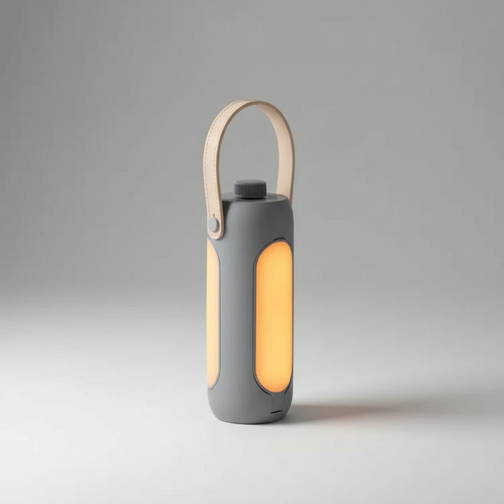 NightHalo Campinglampe, erweiterte Ansicht der dimmbaren LED-Laterne im Zelt, perfekt für gemütliche Abende.