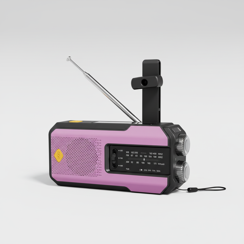 Zuverlässiges EchoLight Notfallradio: Kurbel, Solar, AM/FM, Wetterwarnung, Taschenlampe. Ihr Lebensretter.