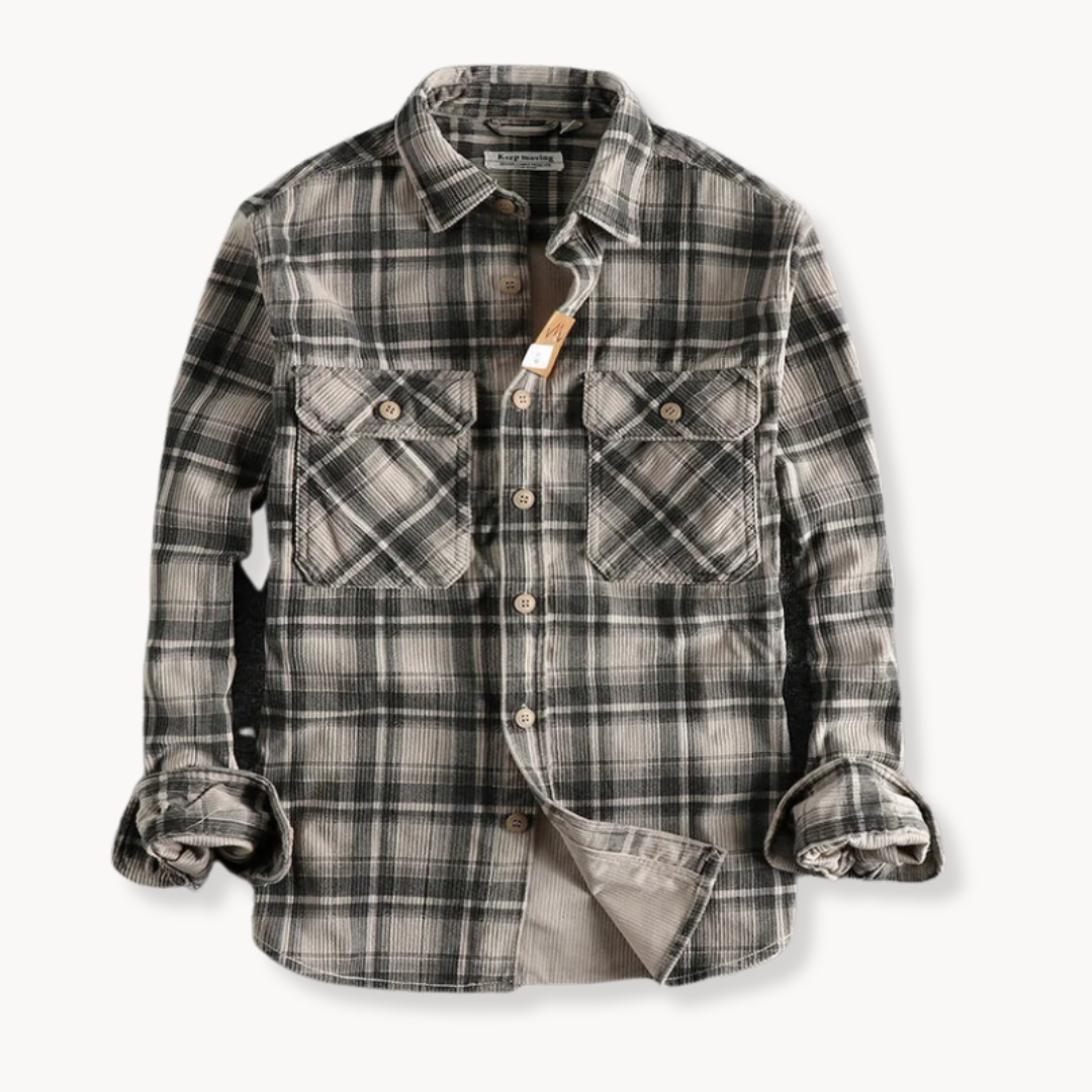 Rotes Herren Langarmhemd in klassischer Passform für bequemen Casual Look, vielseitig kombinierbar.