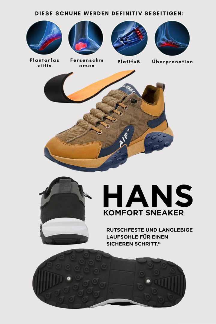 Vielseitige Herren Slip-On Sneaker: orthopädisch, atmungsaktiv, rutschfest, leicht & breit. Optimaler Komfort.