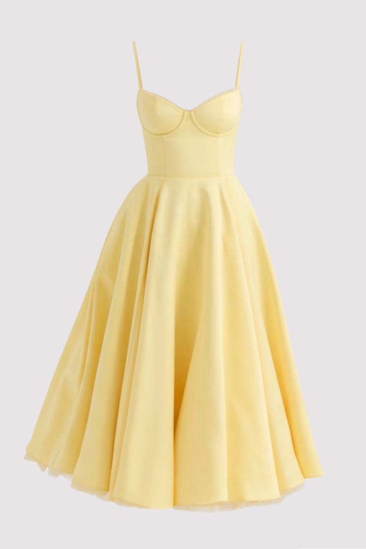 Elegantes Damen Sommerkleid mit figurbetonendem Korsett-Effekt, ideal für Partys & Anlässe.