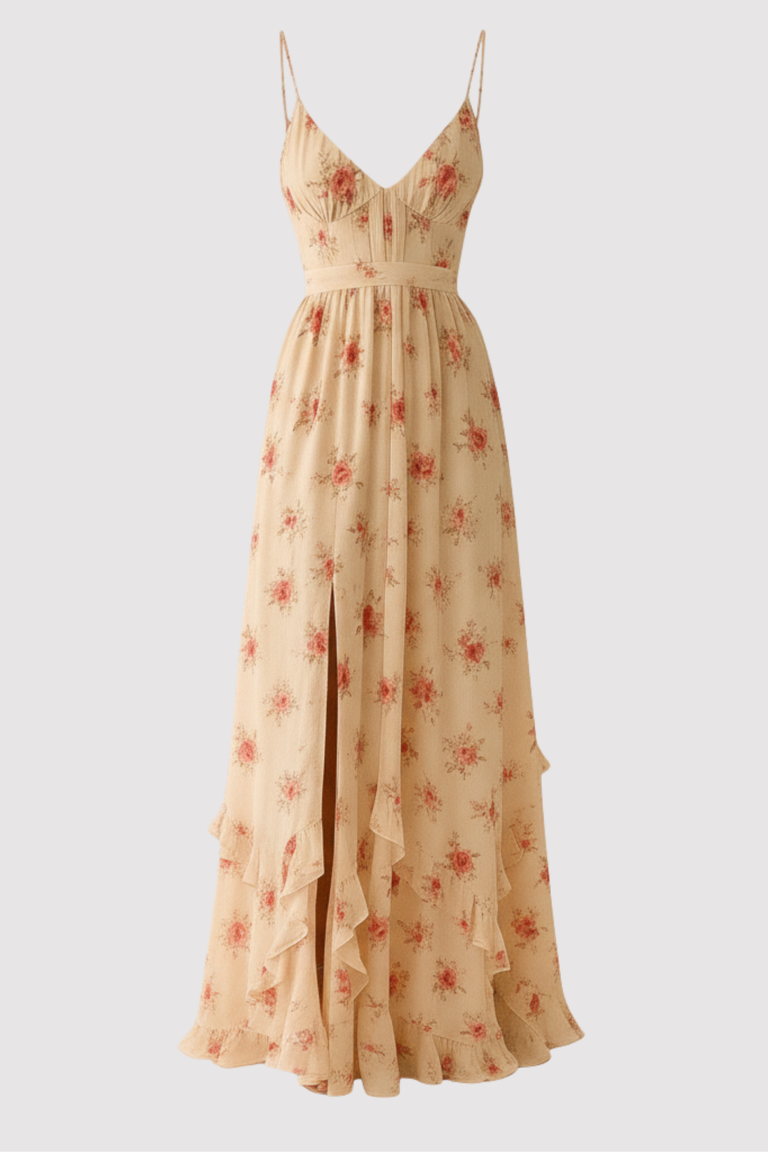 Fließendes grünes Damen-Freizeitkleid, elegant & bequem, perfekt für jeden Tag.