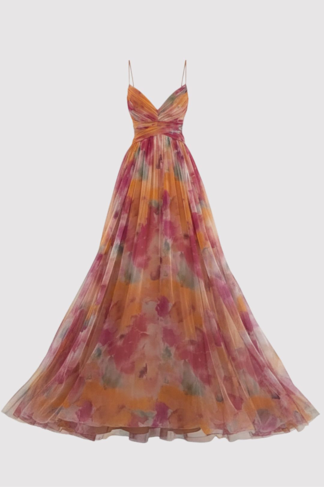 Elegantes Damen Abendkleid, figurbetont & fließend, mit verdrehtem Oberteil für besondere Anlässe.