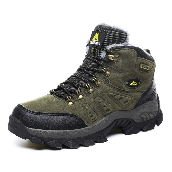 Dunkelgrüne leichte Wanderschuhe: Warme Unisex Sportschuhe, perfekt für Freizeit & Outdoor.