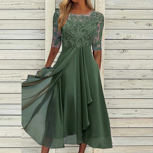Stilvolles ärmelloses Damen A-Linien-Kleid. Fließende Silhouette, elegant und bequem für jeden Anlass im Herbst.