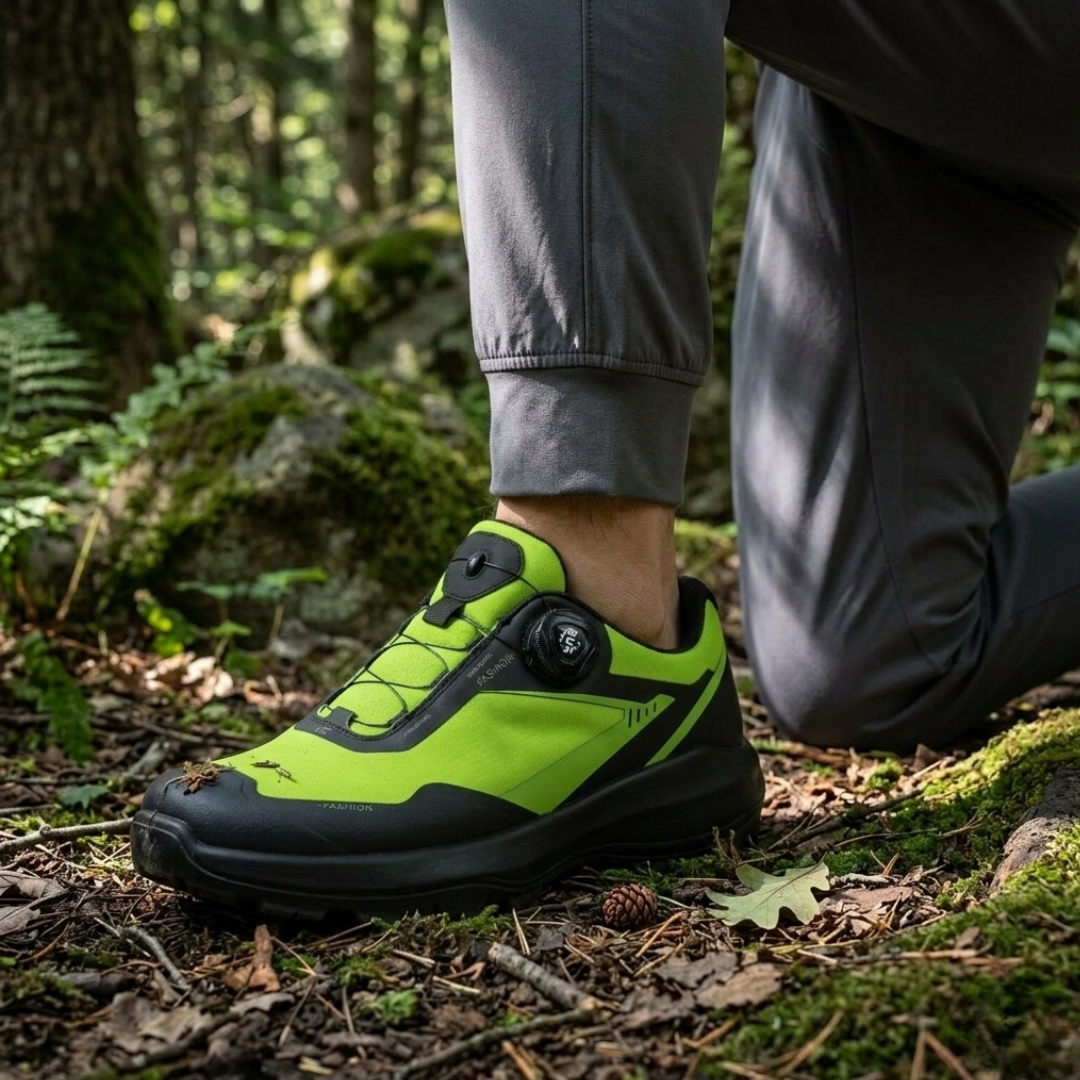 Herren wasserdichter Wanderstiefel mit Knöchelstütze für sichere Outdoor-Trails.
