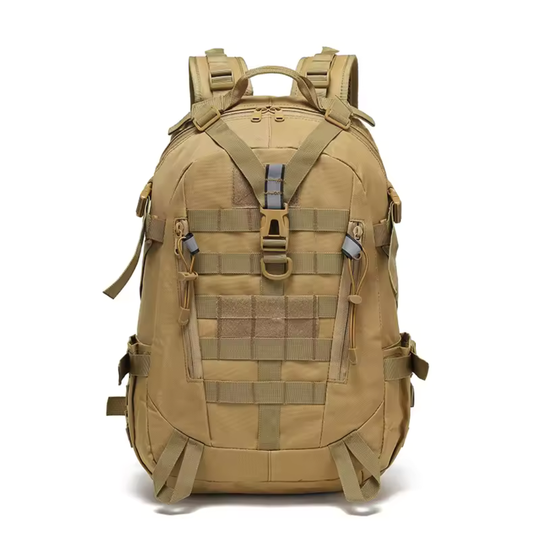 Wasserdichter 40L Wanderrucksack in Schwarz, ideal für Trekking & Reisen.