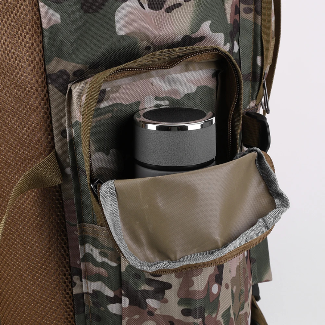 80L Camping-Rucksack für Outdoor-Ausrüstung, Zelt & Schlafsack; bereit für jedes Abenteuer.