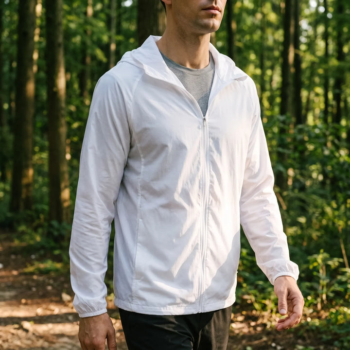 Herren AeroLayer Windjacke, leicht & atmungsaktiv, ideal für Outdoor-Sport und Reisen.