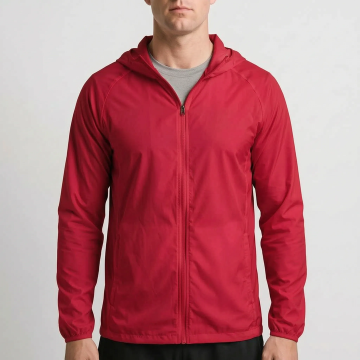 Vielseitige AeroLayer Herrenjacke, winddicht & atmungsaktiv, für Alltag & Abenteuer.