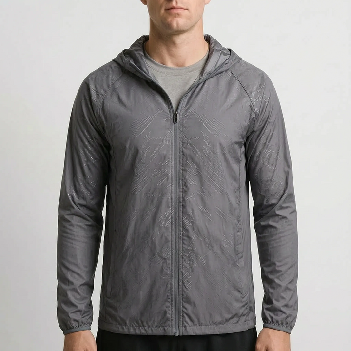 Leichte Herren-Frühlingsjacke AeroLayer, wind- und wasserabweisend für aktive Tage.