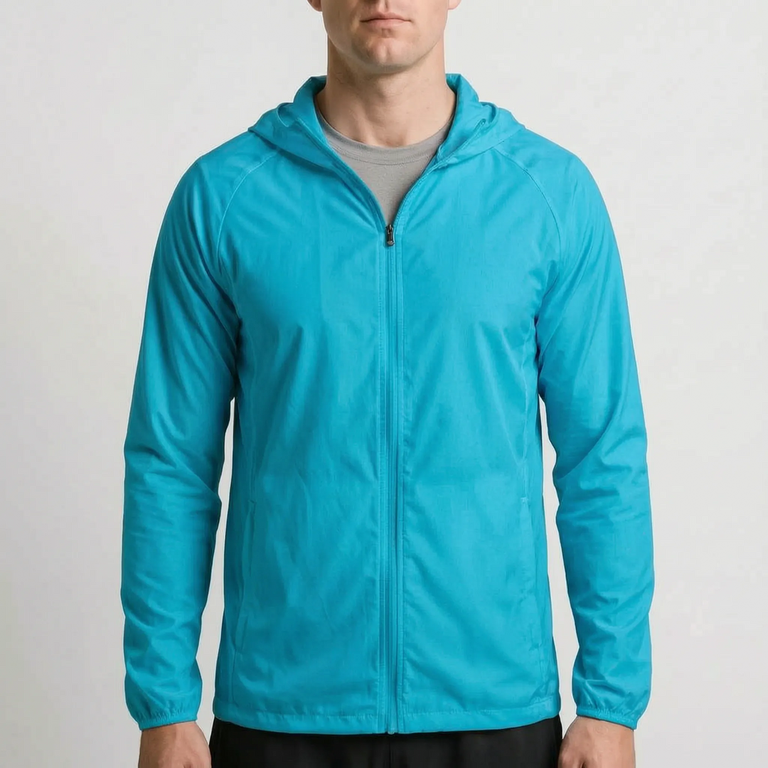 Sommerliche AeroLayer Herren-Windjacke, komfortabel & funktional für warme Tage.