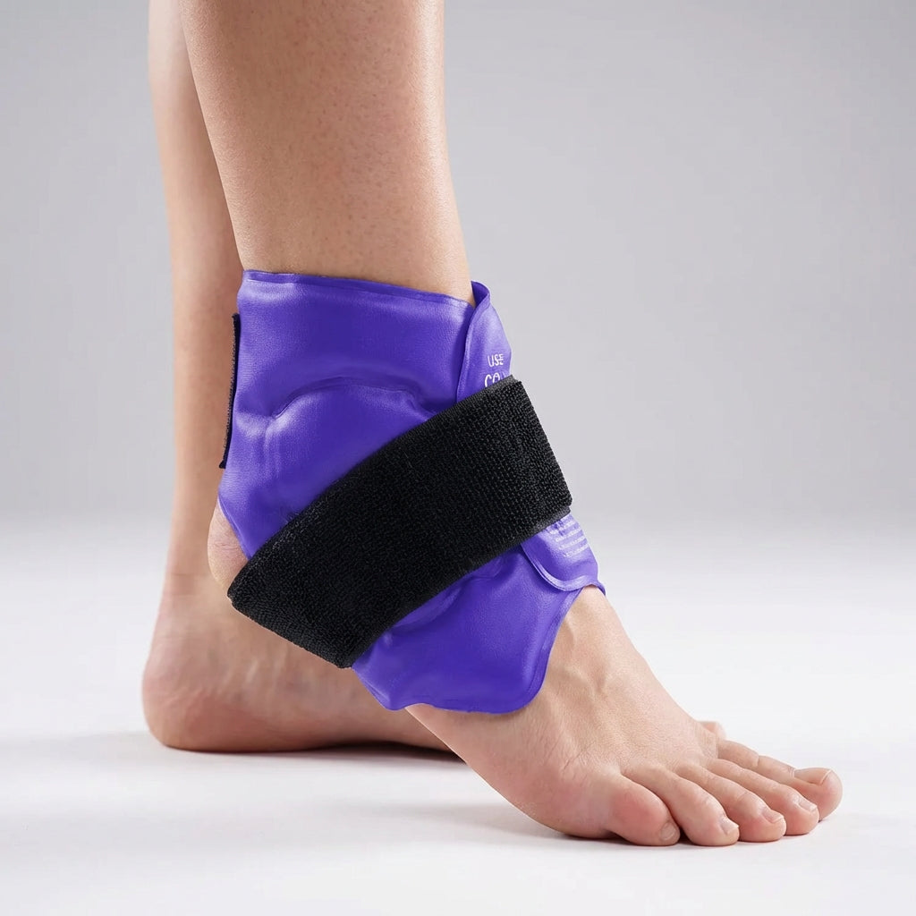 Knöchelbandage für Kältetherapie und Wärmetherapie, ideal zur Genesung nach Sportverletzungen.