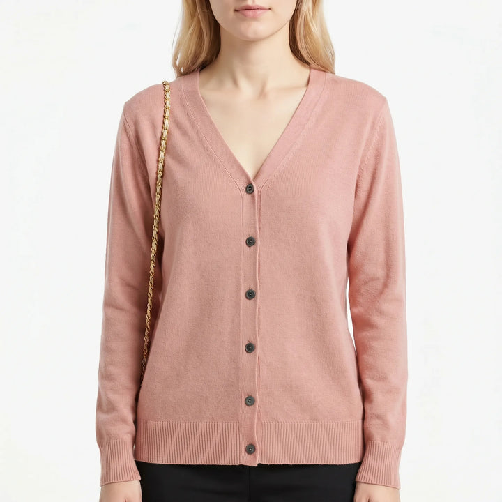 Weiche Damen Übergangsjacke mit V-Ausschnitt & Knöpfen, schmeichelnder Schnitt für jede Figur.